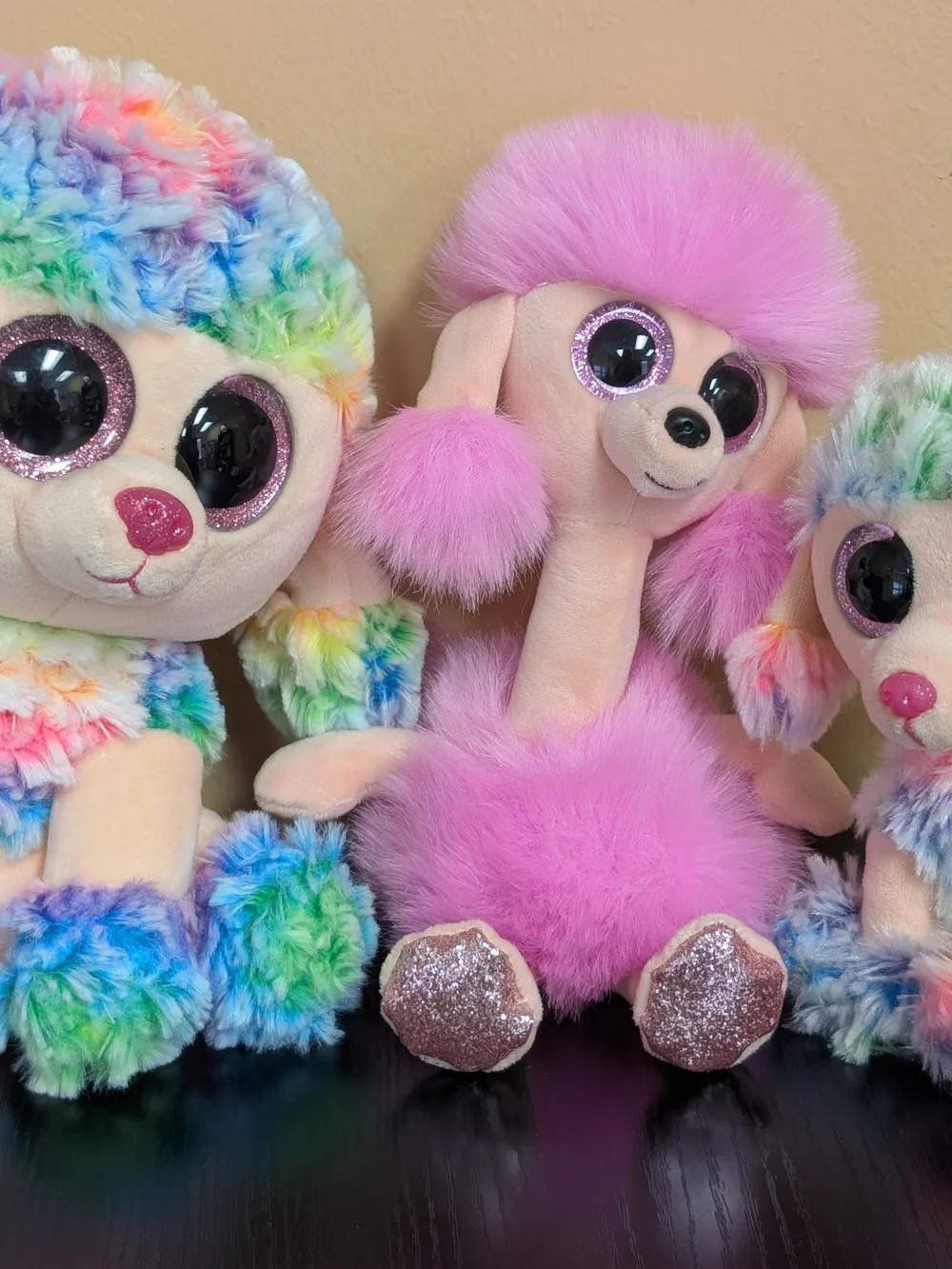 Plush Pink Poodle Small Pet Toy - Soft Fluffy Plush